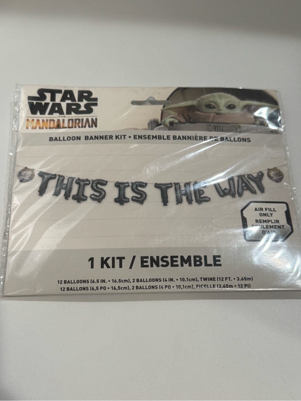 Star Wars The Mandalorian 'This Is The Way' Banner Kit - Black